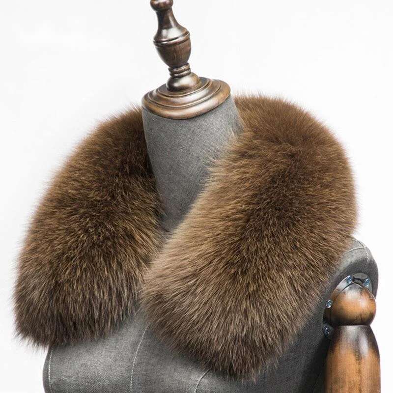 Winter Clothing Design - الشتاء الطبيعي الثعلب الفراء وشاح ساحة