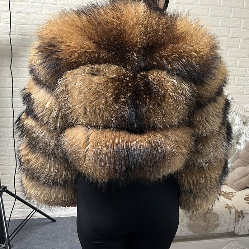 حجم كبير بلايز البني الفراء Ma - مراجعة Winter Clothing Design وسعره