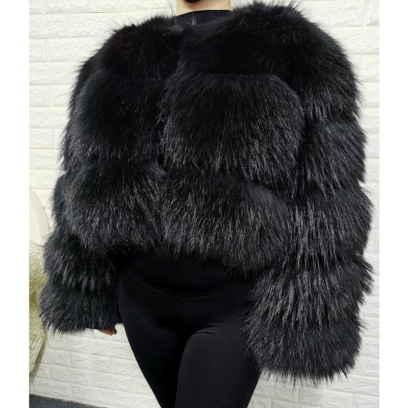 حجم كبير بلايز البني الفراء Ma - مراجعة Winter Clothing Design وسعره