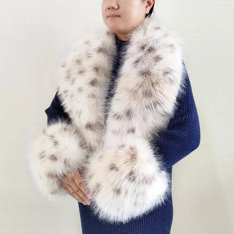 كبير إمرأة فو الثعلب الفراء وش - مراجعة Winter Clothing Design وسعره