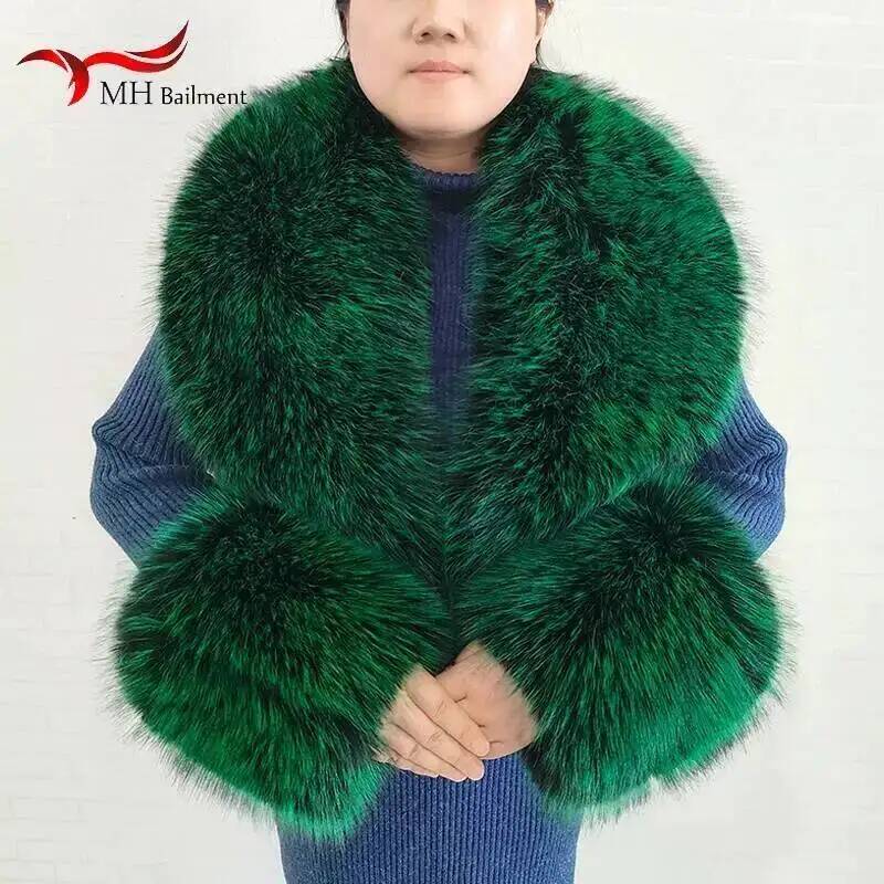 كبير إمرأة فو الثعلب الفراء وش - مراجعة Winter Clothing Design وسعره