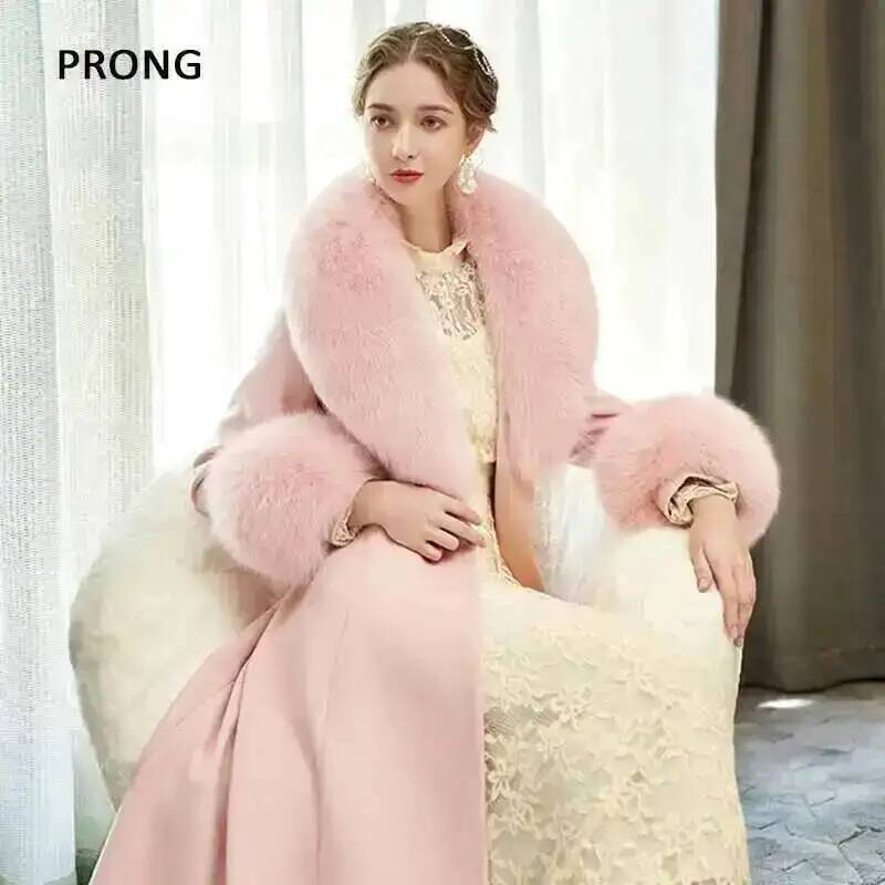 الثعلب الفراء طوق معطف الشتاء  - مراجعة Winter Clothing Design وسعره